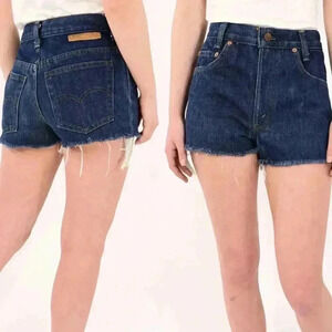 Levis Strauss & Co 70s Vintage High Waist Shorts Stretch Denim Booty Shorts